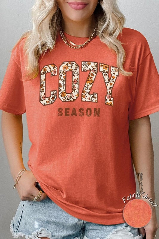 Cozy Season Graphic Plus Heavy Cotton Tee